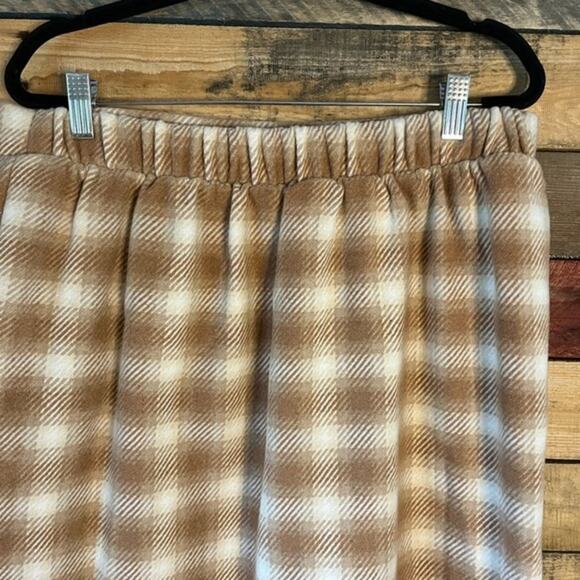 Time And Tru Tan And White Fringe Skirt Size Large - Picture 7 of 10